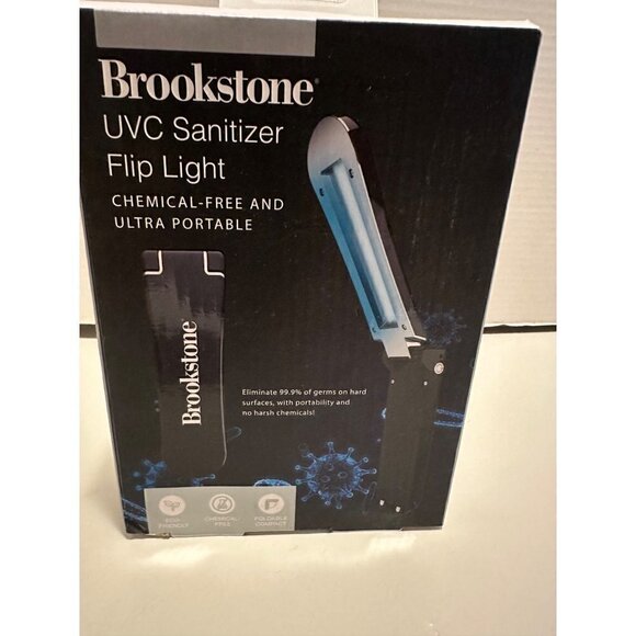 Brookstone UVC Sanitizer Flip Light NIB - Picture 1 of 3